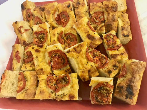 Sourdough Focaccia with Herbed Tomatoes